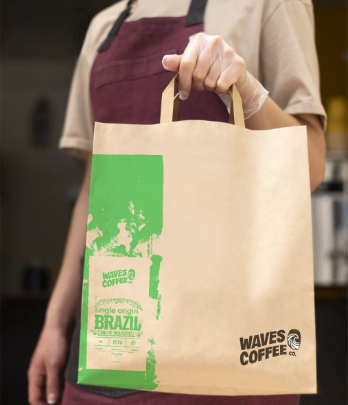 An example of Logo design for Wave Coffee