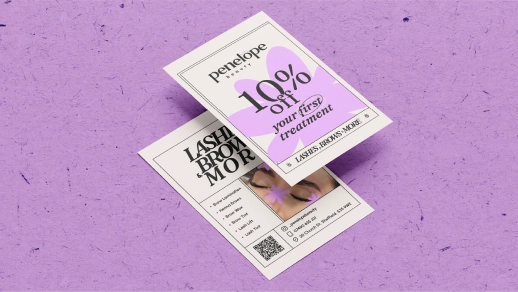 An example of Penelope-Beauty-Flyer-Design